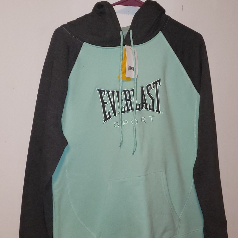 Everlast Unisex XL Hooded Sweatshirt Mint Green